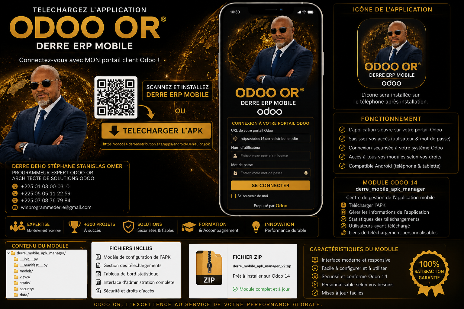 Télécharger application ODOO OR DERRE ERP Mobile